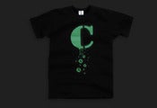 Image of Caspa Splat - Glow In The Dark (Black Tee)