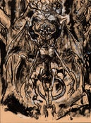 Image of SOLD The Mothman "Indrid Cold" Ink Drawing 