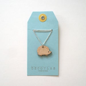 Image of Wood Hedgehog Pendant