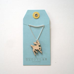 Image of Wood Fawn Pendant