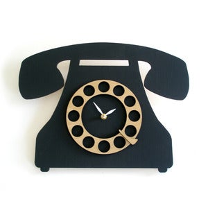 Image of Vintage Style Telephone Clock