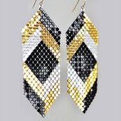 Image of Deco Glam Panel Earrings