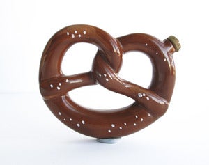 Image of Vintage Ceramic Pretzel Flask from Germany