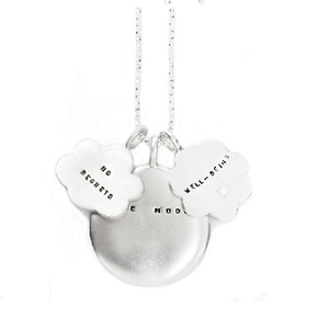 Image of Silver The Moon, Well-Being, and No Regrets Necklace
