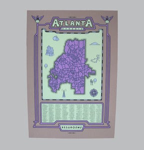 Image of atlanta map - p/y