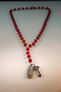 Image of New Handmade Necklaces! - "RedRosie" - Red Coral Neckace