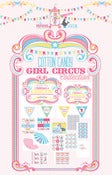 Image of Cotton Candy Girl Circus printable Collection