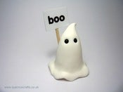 Image of BOO! White Ghost Halloween Moodling