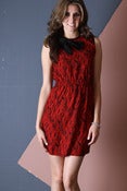 Image of Printed Red Graphic Dress
