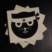 Image of Kung Fu Watson the Cat | Wood Coasters