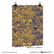 Image of Filter017 CASINO LIFE Screen Printing Poster - Yellow&Blue