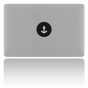 Image of MacBook sticker anchor