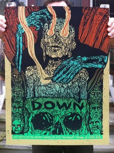 Image of Down - Screenprinted Poster