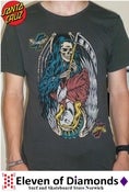 Image of Santa Cruz T-Shirt Vintage Black Slim Fit Good v Evil 