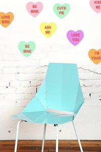 Image of  SWEET MULTI COLOR CANDY HEARTS GRAPHIC DECAL SET