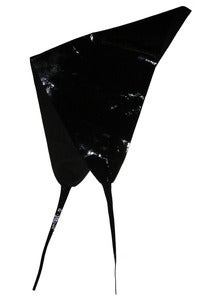 Image of Patent leather rain bonnet