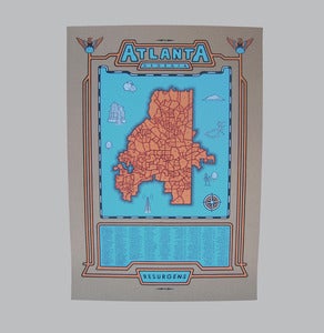 Image of atlanta map - b/o