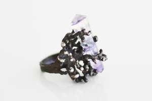 Image of Coral Crystal Ring 
