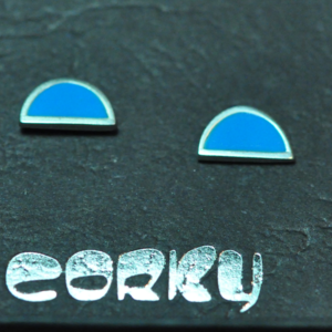 Image of Sterling Silver Half Dome with Enamelling