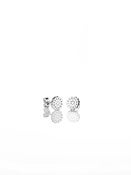 Image of Silver Lotus Stud Earrings