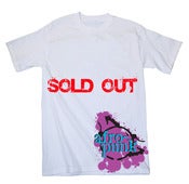 Image of Afro-Punk Tee 2, White w/ Pink & Blue Logo