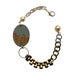 Image of Grey etched baroque bracelet 