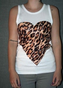 Image of Leopard Print Heart Vest