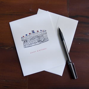 Image of Carousel Painted Scene Card