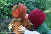 Image of Apple or Pumpkin earflap hat
