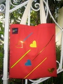 Image of LOVE STRIPES TOTE BAG