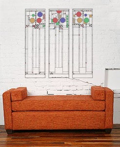 Image of FRANK LLOYD WRIGHT STAINED GLASS INSPIRED WALL DECAL SET