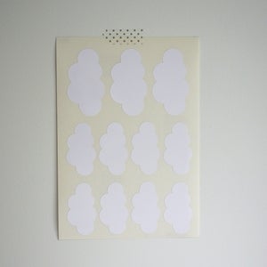 Image of Cloud stickers sheet