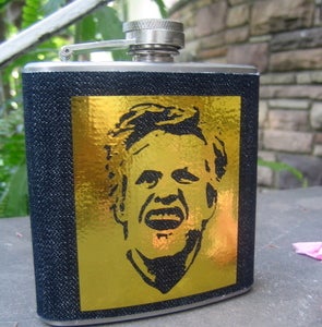 Image of GARY BUSEY FLASK: INFAMOUS ALCOHOLICS SERIES