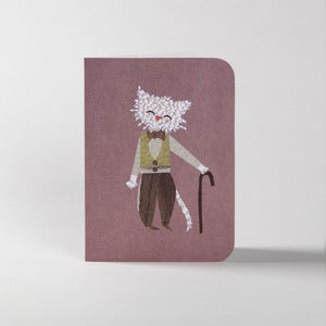 Image of 5 Grandpa Cat Greeting Cards