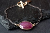 Image of Pink Sapphire Breast Cancer Awareness Bracelet