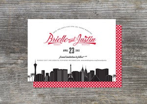 Image of Las Vegas Skyline Save the Date or Party Invitation (25)