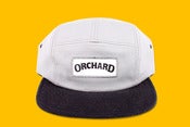 Image of Orchard Brand  Ash / Black Flannel & Canvas Text Logo 5 Panel.
