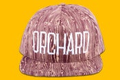 Image of Orchard Brand  Woodgrain Sherman Text Snapback 