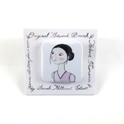 Image of Portrait Pink Dress Brooch