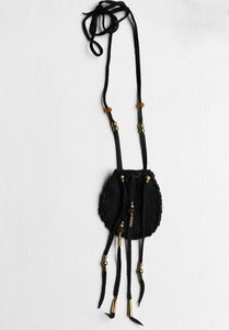 Image of Black Leather Medicine Bag
