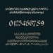 Image of Black is 45 - Hand Drawn Font