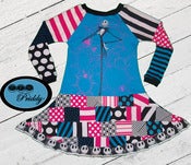 Image of Nightmare Before Christmas Patchwork Dress - Size 5/6