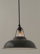 Image of GREY ENAMEL | vintage factory shade | COOLICON TYPE