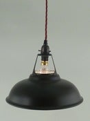 Image of MATT BLACK ENAMEL | vintage factory shade | COOLICON TYPE