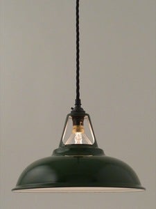 Image of RACING GREEN ENAMEL | vintage factory shade | COOLICON TYPE