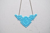 Image of Cameo Lace Necklace - Blue, Yellow or Pink