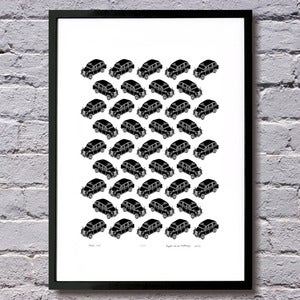 Image of Black Cabs limited edition print A2