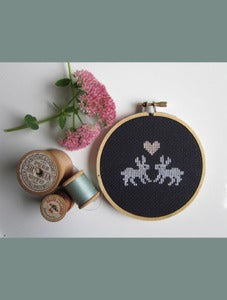 Image of Some Bunny To Love Cross-Stitch Do-It-Yourself Kit by Chez-Sucre-Chez