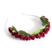 Image of Not A Lotta Rosie Headband - Wine