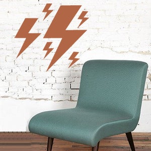 Image of DESIGN ELEMENTS - SOLID LIGHTENING BOLT DECAL SET